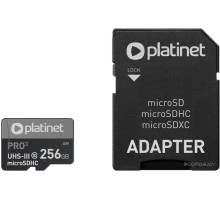 Карта памяти Platinet Pro 3 microSDXC PMMSDX256UIII 256GB + адаптер