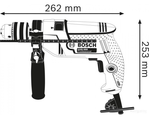 Ударная дрель Bosch GSB 550 Professional 06011A1023