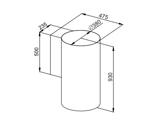 Вытяжка Maunfeld Lee Wall sensor 39 (черный)