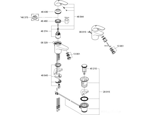 Смеситель Grohe Euroeco 32734000