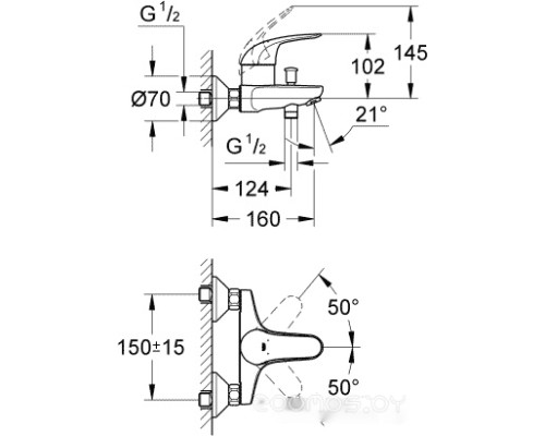 Смеситель Grohe Euroeco 32743000