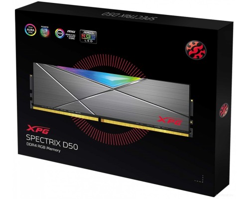 Модуль памяти A-Data Spectrix D50 RGB 2x16GB DDR4 PC4-25600 AX4U320016G16A-DT50