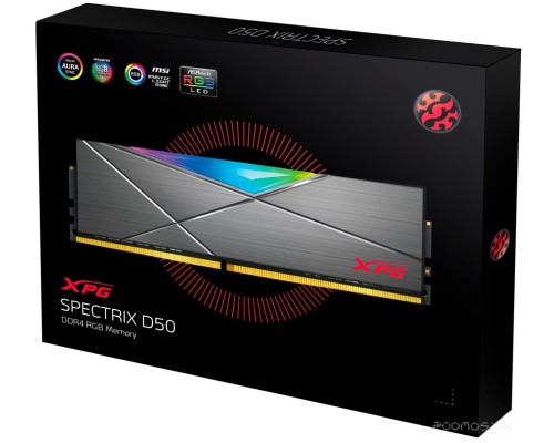 Модуль памяти A-Data XPG Spectrix D50 RGB 16GB DDR4 PC4-25600 AX4U320016G16A-ST50