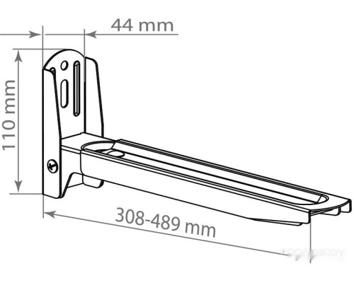 Кронштейн Kromax MICRO-6b (черный)