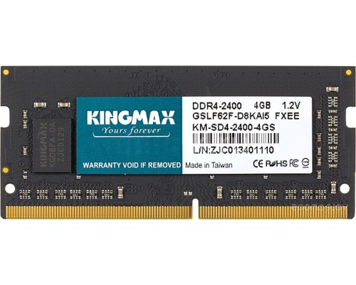 Модуль памяти Kingmax 4GB DDR4 SO-DIMM PC4-19200 KM-SD4-2400-4GS