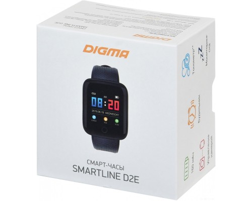 Умные часы DIGMA Smartline D2e (черный)