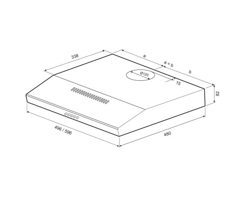 Вытяжка Krona Ermina 500 PB (Inox)