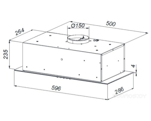 Вытяжка Weissgauff Aura 900 WH