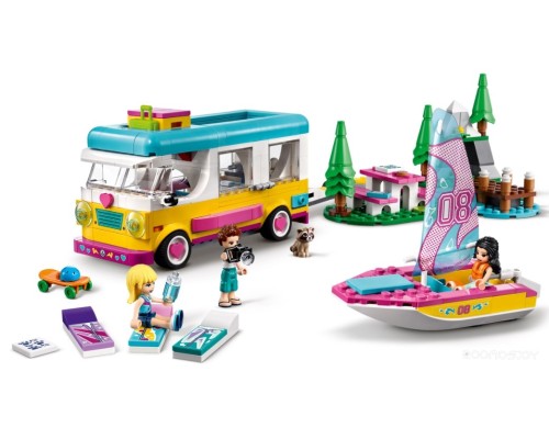 Конструктор Lego Friends 41681 Лесной дом на колесах и парусная лодка