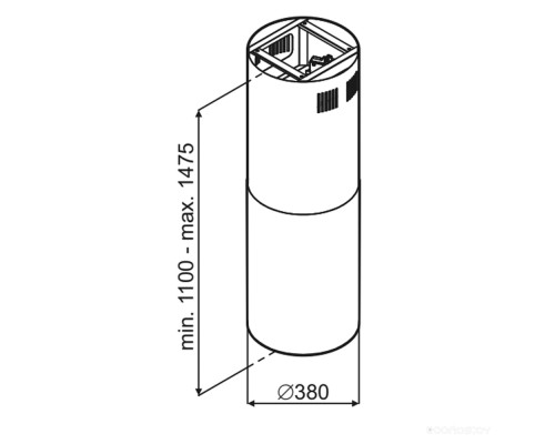 Вытяжка Maunfeld Lee Isla sensor 39 (черный)