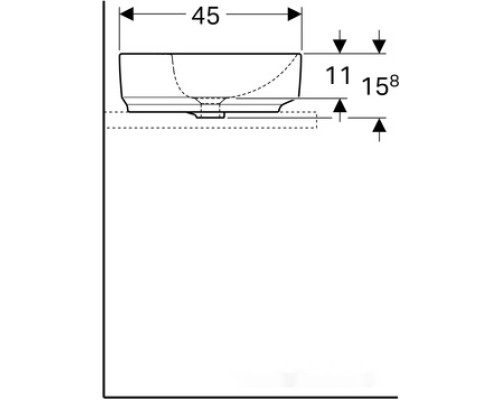 Умывальник Geberit VariForm 500.780.01.2 Умывальник Geberit VariForm 500.780.01.2