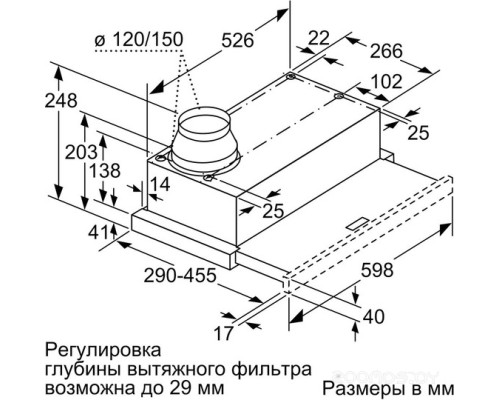 Вытяжка Bosch DFM064A53