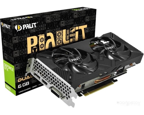 Видеокарта PALIT GeForce GTX 1660 Dual 6GB GDDR5 NE51660018J9-1161C