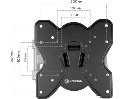 Кронштейн Onkron NP25 (черный)