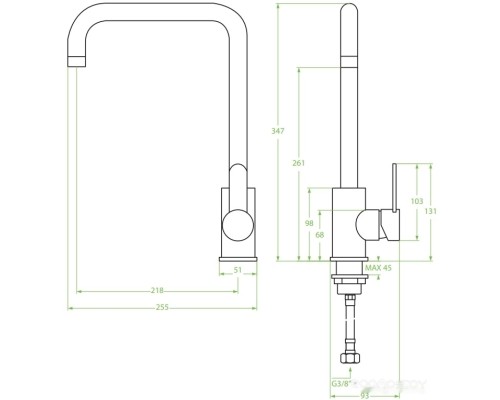 Смеситель Laveo Bona BAB 265D