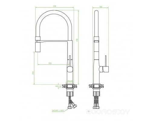 Смеситель Laveo Pola BAP 878D