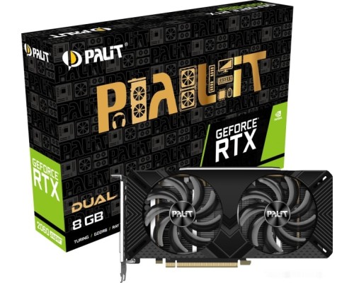 Видеокарта PALIT GeForce RTX 2060 Super Dual 8GB GDDR6 NE6206S018P2-1160A-1