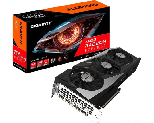 Видеокарта Gigabyte Radeon RX 6700 XT Gaming OC 12GB GDDR6 GV-R67XTGAMING OC-12GD