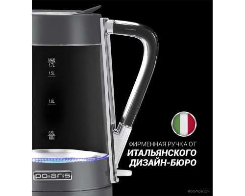 Электрический чайник Polaris PWK 1715CGL Water Way Pro (графит)