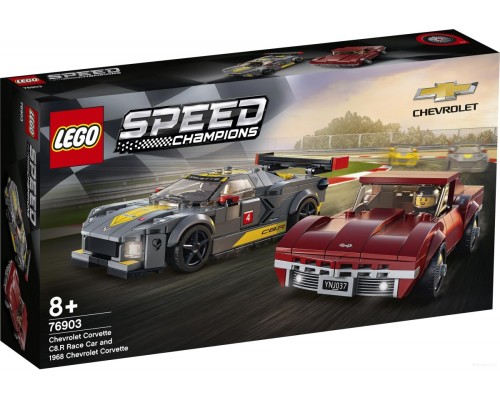 Конструктор Lego Speed Champions 76903 Chevrolet Corvette C8.R and 1968 Chevrolet