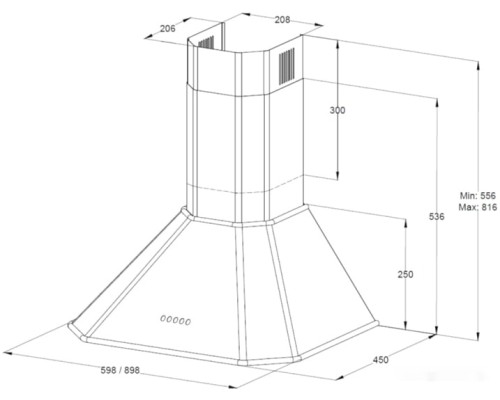 Вытяжка Korting KHC 6839 X