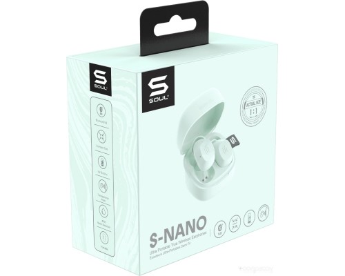 Наушники Soul S-Nano (светло-бирюзовый)