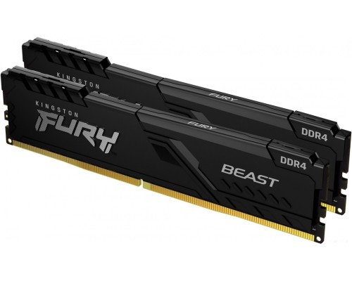 Модуль памяти Kingston FURY Beast 2x8GB DDR4 PC4-24000 KF430C15BBK2/16