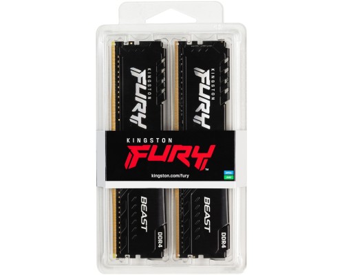 Модуль памяти Kingston FURY Beast 2x8GB DDR4 PC4-24000 KF430C15BBK2/16