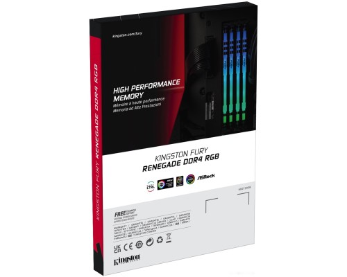 Модуль памяти Kingston FURY Renegade RGB 2x16GB DDR4 PC4-25600 KF432C16RB1AK2/32