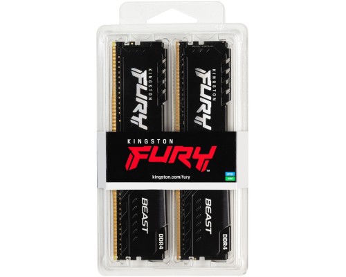 Модуль памяти Kingston FURY Beast 2x8GB DDR4 PC4-25600 KF432C16BBK2/16