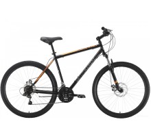 Велосипед Stark Outpost 27.1 D Steel (20, черный/оранжевый, 2022)