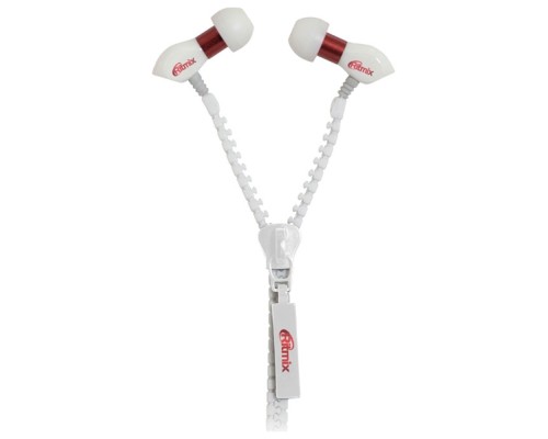Наушники Ritmix RH 155 Zipper White Наушники Ritmix RH 155 Zipper White