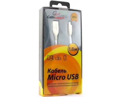 Кабель Cablexpert CC-G-mUSB01W-1.8M