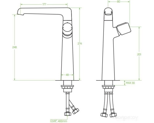 Смеситель Laveo Pretto BAO 725D