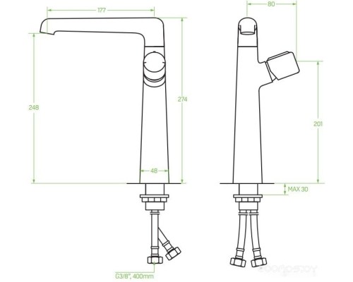 Смеситель Laveo Pretto BAO 025D