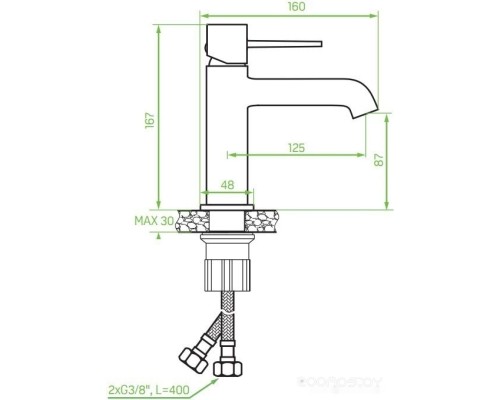 Смеситель Laveo Pola BAP G22D