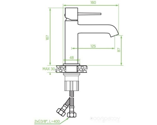 Смеситель Laveo Pola BAP 722D