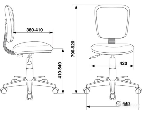 Компьютерное кресло Бюрократ CH-W204NX/26-24 (голубой)