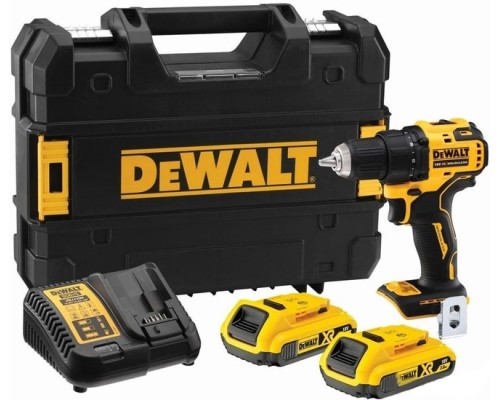 Дрель-шуруповерт DeWALT DCD708D2T-QW (с 2-мя АКБ, кейс)