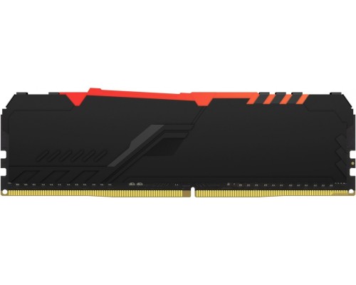 Модуль памяти Kingston FURY Beast RGB 16GB DDR4 PC4-24000 KF430C15BB1A/16