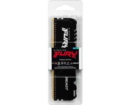 Модуль памяти Kingston FURY Beast RGB 16GB DDR4 PC4-24000 KF430C15BB1A/16