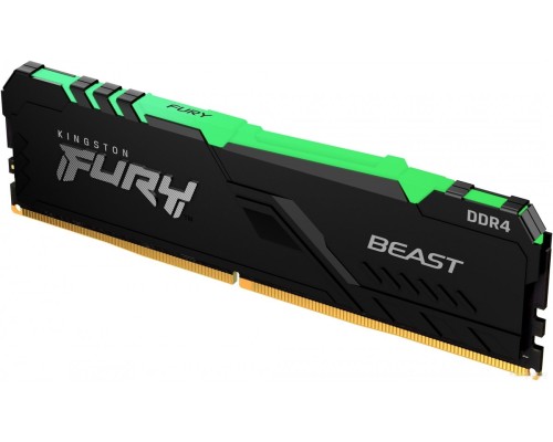 Модуль памяти Kingston FURY Beast RGB 16GB DDR4 PC4-25600 KF432C16BB1A/16