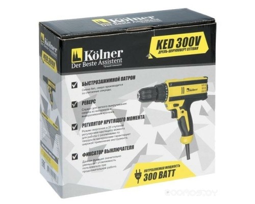 Дрель-шуруповерт Kolner KED 300V