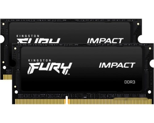 Модуль памяти Kingston FURY Impact 2x8GB DDR3 SODIMM PC3-12800 KF316LS9IBK2/16