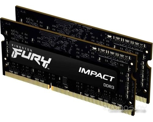 Модуль памяти Kingston FURY Impact 2x4GB DDR3 SODIMM PC3-14900 KF318LS11IBK2/8