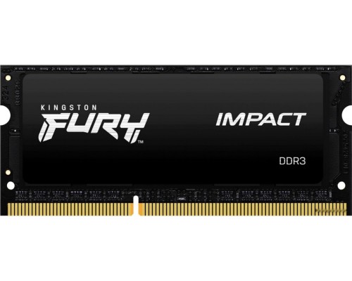 Модуль памяти Kingston FURY Impact 8GB DDR3 SODIMM PC3-12800 KF316LS9IB/8