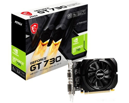 Видеокарта MSI GeForce GT 730 4GB DDR3 N730K-4GD3/OCV1