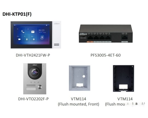 Видеодомофон Dahua DHI-KTP01(F)