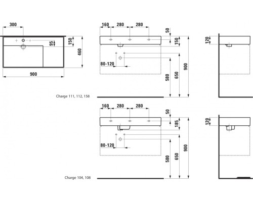 Умывальник Laufen Kartell 8103380001041