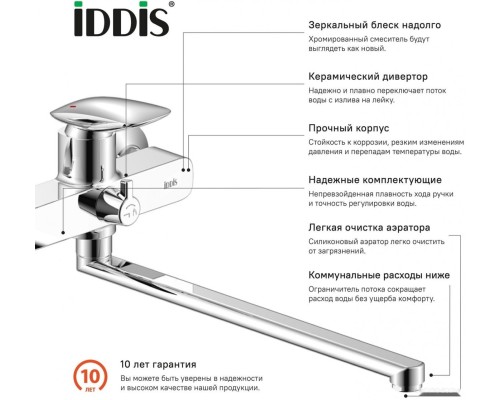 Смеситель IDDIS Stone STOSB00i10WA